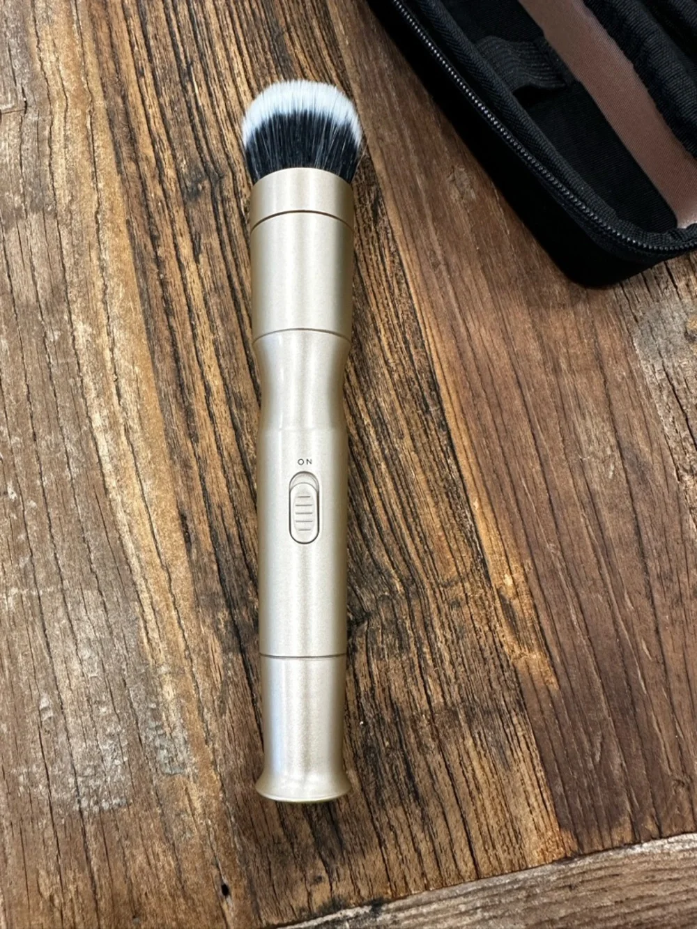 Travel Retractable Makeup Brush Set - Champagne Gold & Rose